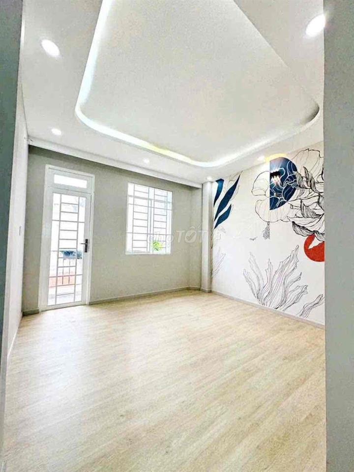 🛑NHÀ MỚI, CÁCH 1 CĂN RA MẶT TIỀN, XÂY 4 TẦNG (6x7.7m)