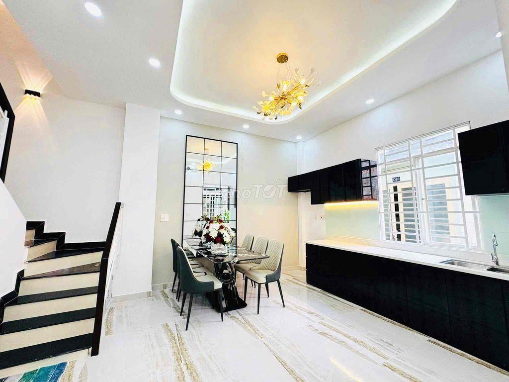 🛑NHÀ MỚI, CÁCH 1 CĂN RA MẶT TIỀN, XÂY 4 TẦNG (6x7.7m)