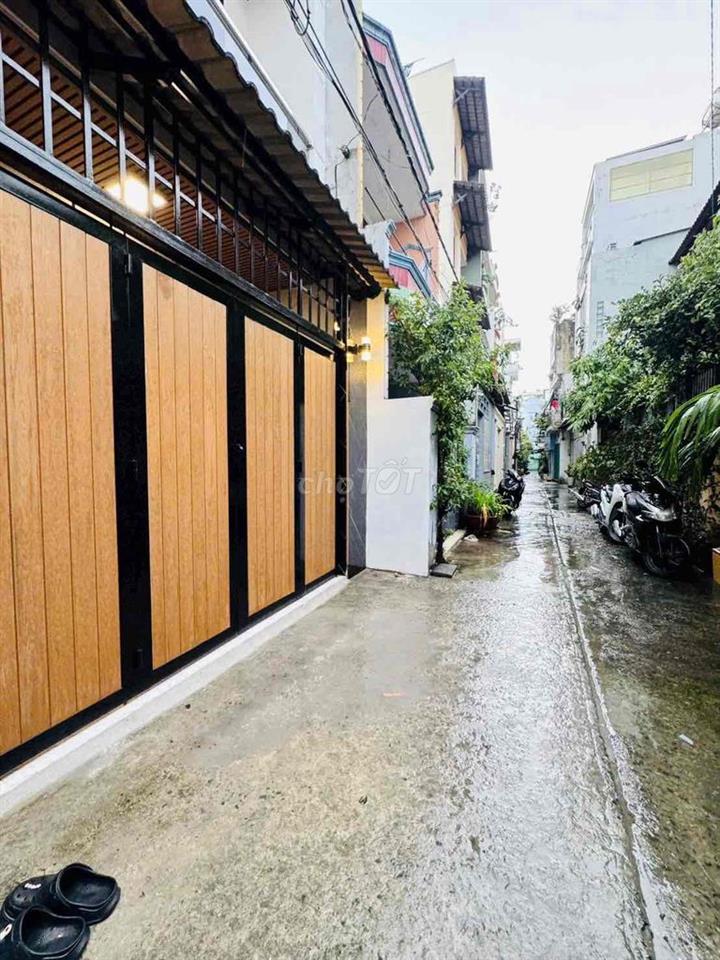 🛑NHÀ ĐẸP 3 TẦNG (4x12,2m), HẺM 4m, gần ô tô đậu Âu Dương Lân