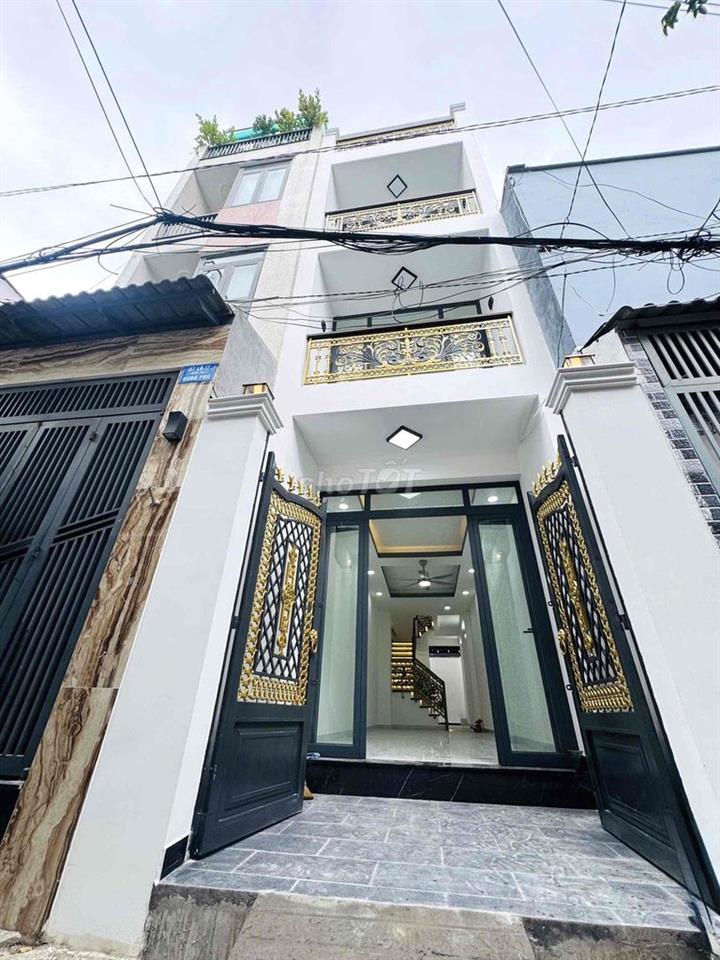 NHÀ 4 TẦNG,  HẺM 4m – CÁCH MT HƯNG PHÚ CHỈ 30M