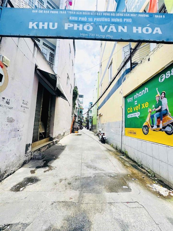 NHÀ 4 TẦNG,  HẺM 4m – CÁCH MT HƯNG PHÚ CHỈ 30M