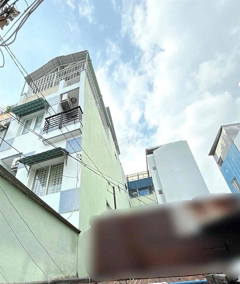 NHÀ HẺM 4m, xây 4  TẦNG, Dt đẹp (4x15m), nở hậu, gần MT Dương Bá Trạc
