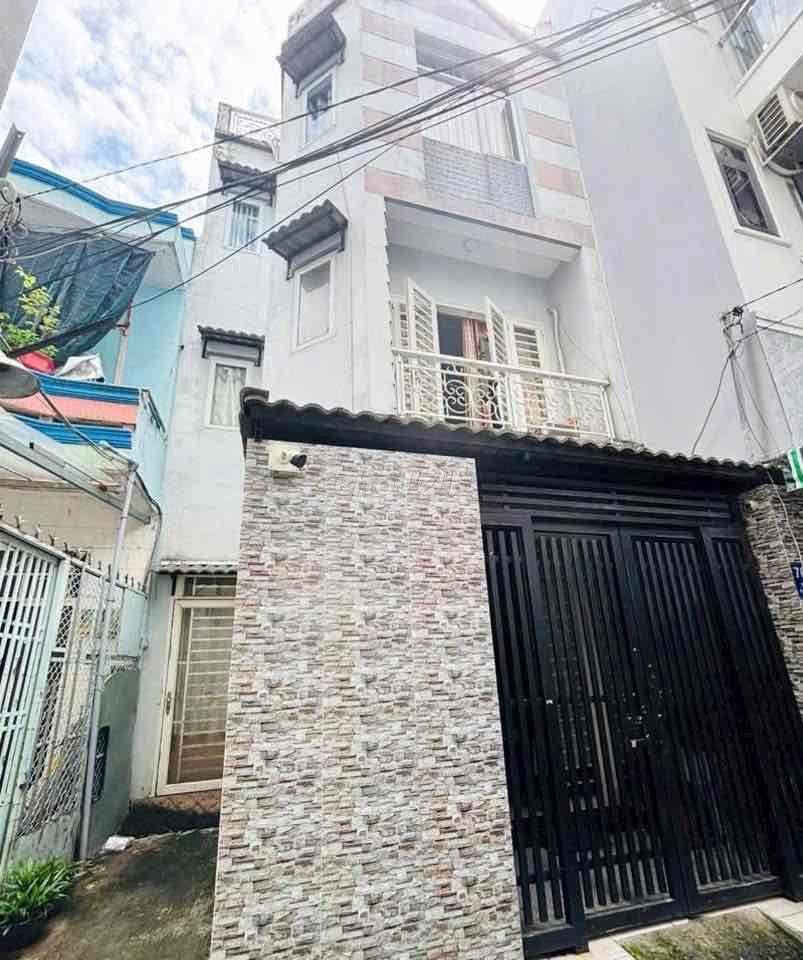 NHÀ 4 TẦNG (4.15 x10m, nở hậu 5.5m), k lộ giới, gần MT P Thế Hiển P4