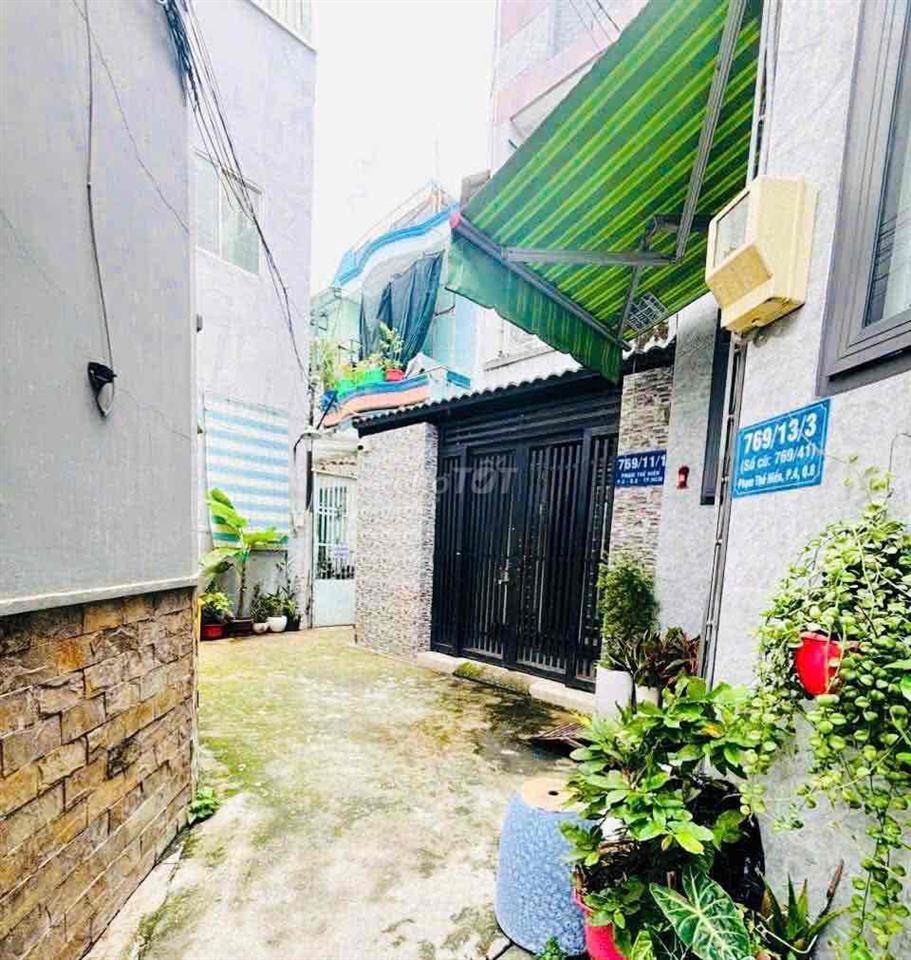 NHÀ 4 TẦNG (4.15 x10m, nở hậu 5.5m), k lộ giới, gần MT P Thế Hiển P4