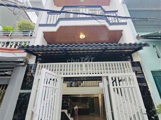 Nhà mới, k lộ giới, trệt, lửng, lầu, ST, (4x12m), nở hậu Âu Dương Lân
