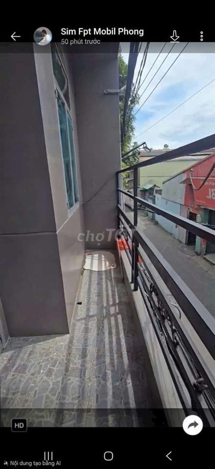 Bán nhà Mặt Tiền đường Phạm Hùng C7B DT.3m2×10m } 1 Lầu 2Phòng 2toilet