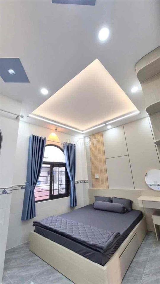 Nhà Lầu 4 Tầng Hẻm Oto Xây Mới 100% Hưng Phú P10 Q8