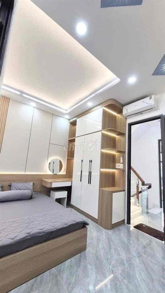 Nhà Lầu 4 Tầng Hẻm Oto Xây Mới 100% Hưng Phú P10 Q8