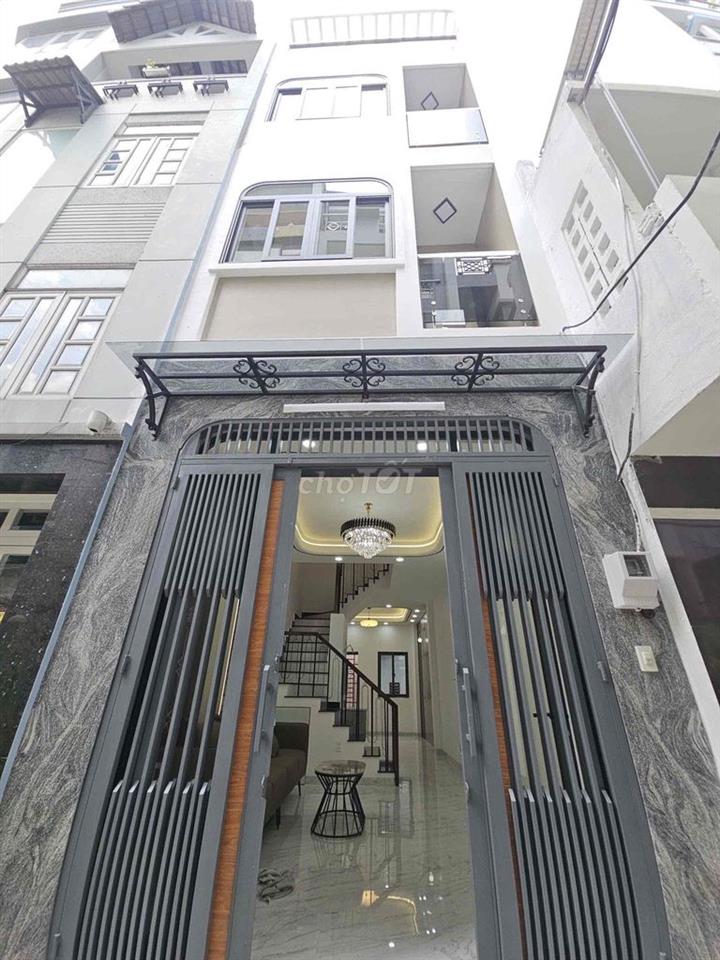 Nhà Lầu 4 Tầng Hẻm Oto Xây Mới 100% Âu Dương Lân P2 Q8