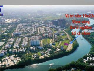 Nền biệt thự view sông | có sổ cá nhân đường 20m | KDC Phú Lợi Quận 8