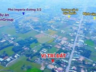 BÁN LÔ ĐẤT Tại Thị Trấn Hậu Nghĩa,  SÁT RANH VINGROUP 197ha