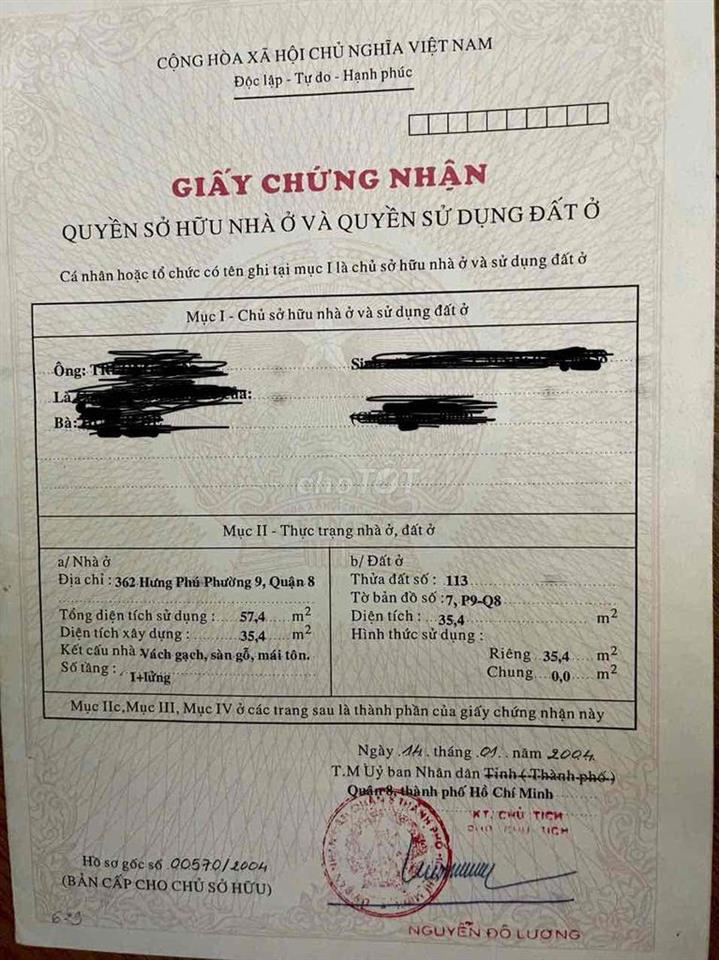 Nhà Mặt Tiền ngang siêu hiếm ,sân rộng 7m  khu vực đẹp nhất Q8