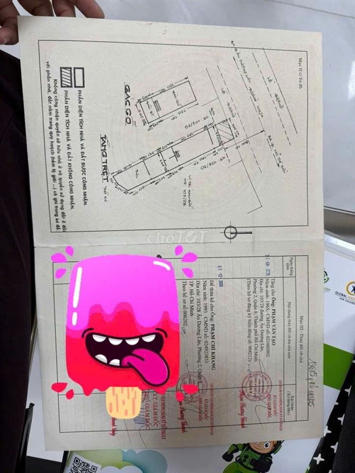 BÁN NHANH NHÀ MẶT TIỀN 107 ĐẶNG CHẤT