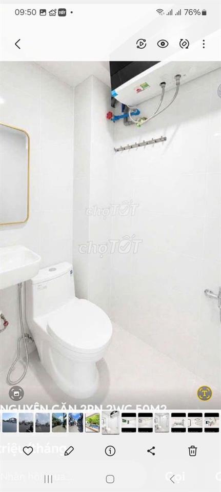 Cho thuê nhà đường Tám Danh P4.Q8 DT.4m5×10m } 1 Lầu 2 Phòng 2 toilet
