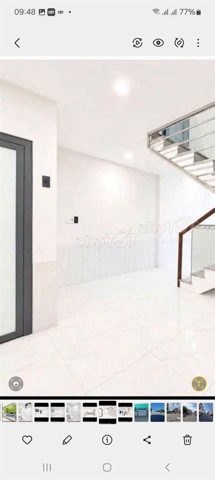 Cho thuê nhà đường Tám Danh P4.Q8 DT.4m5×10m } 1 Lầu 2 Phòng 2 toilet