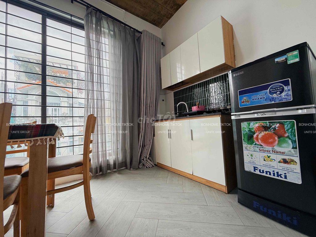CHO THUÊ CĂN HỘ FULL NT CAO CẤP STUDIO | TÁCH BẾP KHU SÂN BAY 45m2