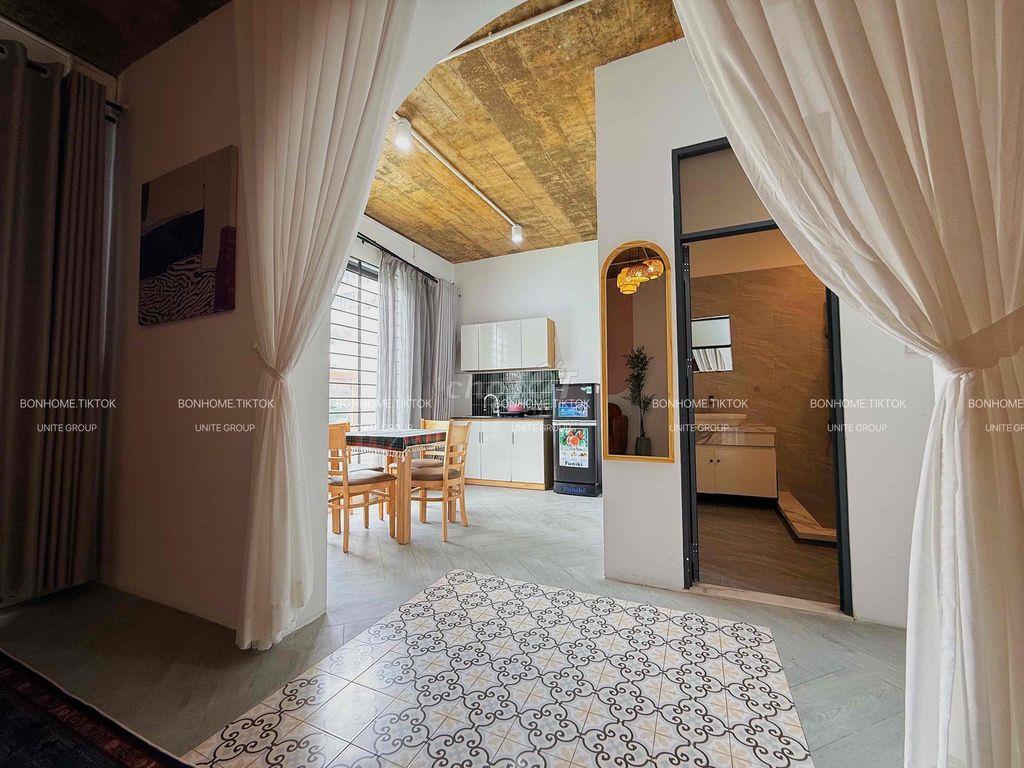 CHO THUÊ CĂN HỘ FULL NT CAO CẤP STUDIO | TÁCH BẾP KHU SÂN BAY 45m2