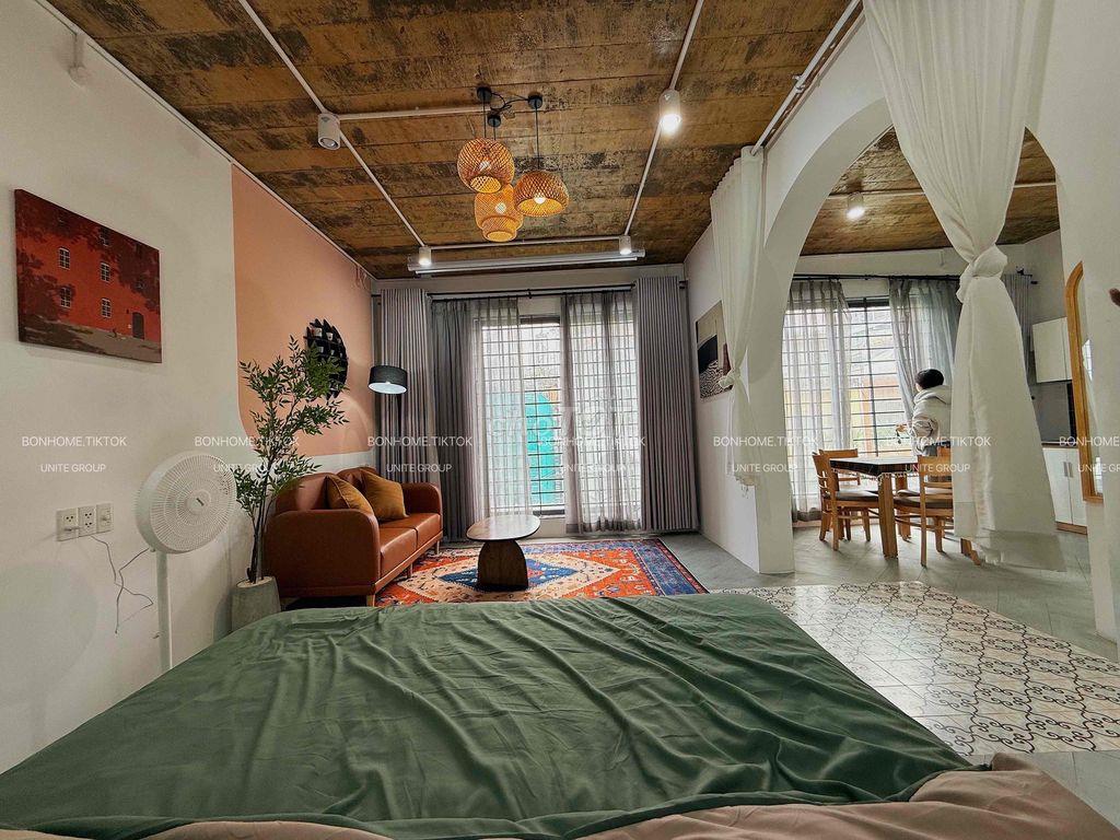 CHO THUÊ CĂN HỘ FULL NT CAO CẤP STUDIO | TÁCH BẾP KHU SÂN BAY 45m2