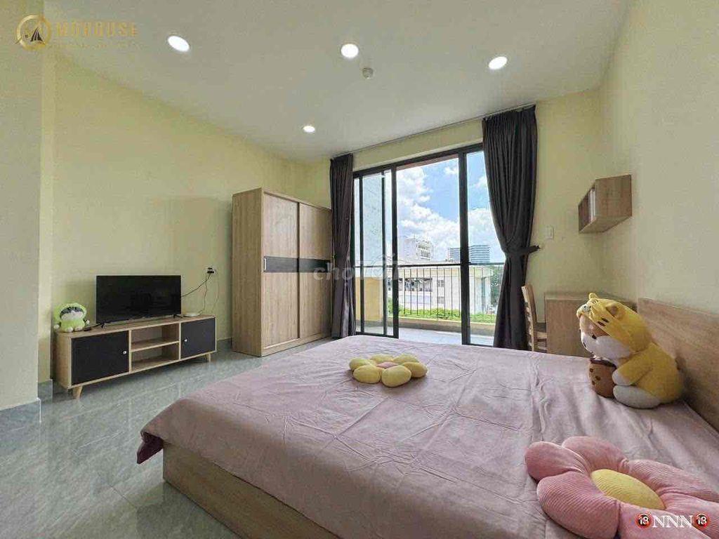CĂN HỘ STUDIO BAN CÔNG MỚI 100% - ĐẦY ĐỦ NỘI THẤT