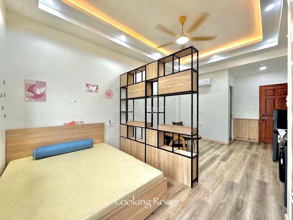 cho thuê căn hộ tách bếp ngay - hoà bình - tô hiệu ban công full nt