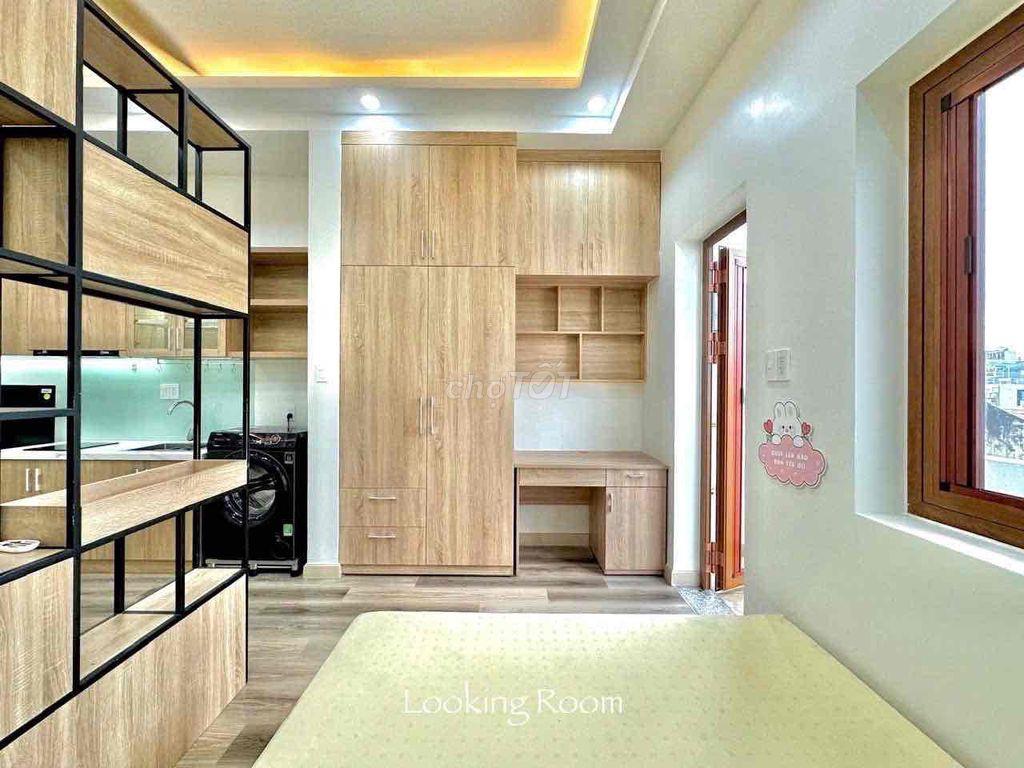cho thuê căn hộ tách bếp ngay - hoà bình - tô hiệu ban công full nt