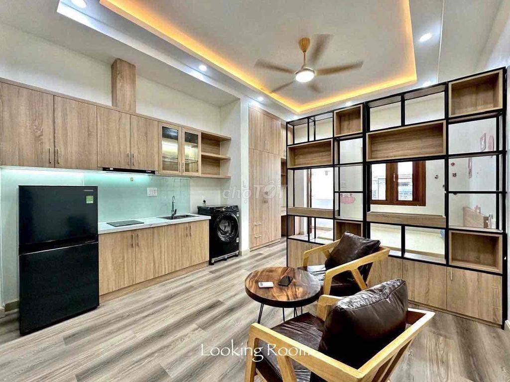 cho thuê căn hộ tách bếp ngay - hoà bình - tô hiệu ban công full nt