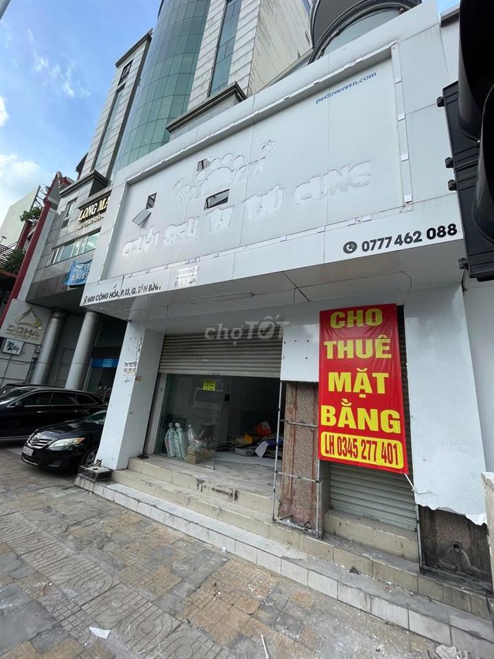 Cho thuê mặt bằng MT 600 Cộng Hòa, Tân Bình, 81m², giá 28 triệu/tháng