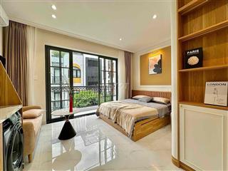 Căn Studio Ban công Full tiện nghi Ngay Cầu Hoàng Hoa Thám - Ga T3
