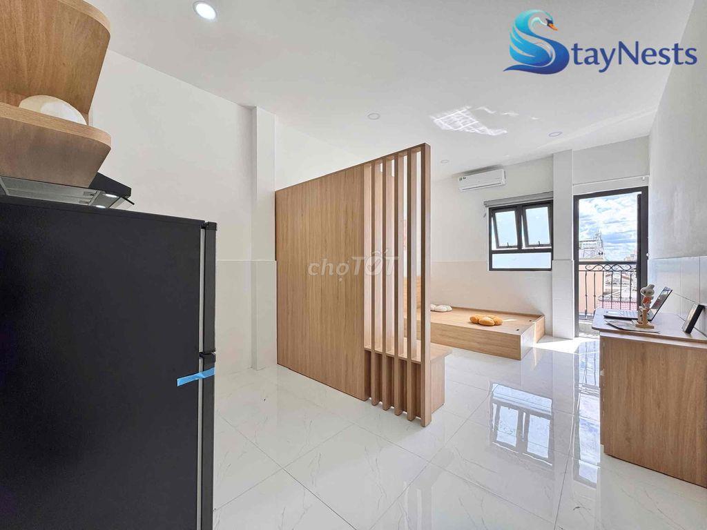 chung cư mini ban công tách bếp giá rẻ full nội thất