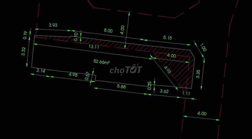 75m2 đường Thành Mỹ P8 Tân Bình 4.5x18m 2 mặt hẻm