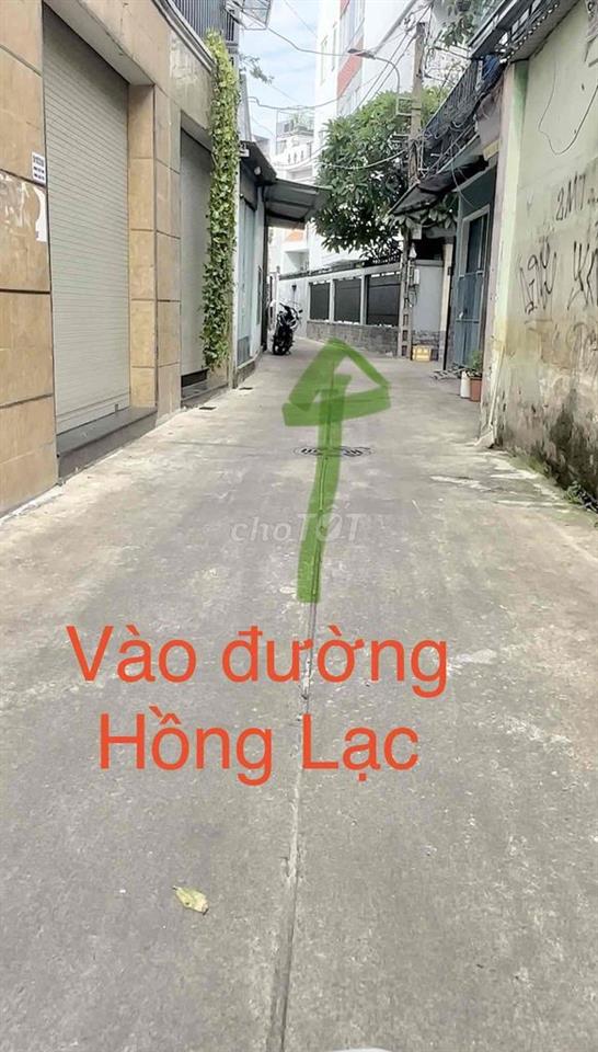 nhà rộng 80m² đẹp, hẻm cạn thông 2 đường chính Hồng Lạc