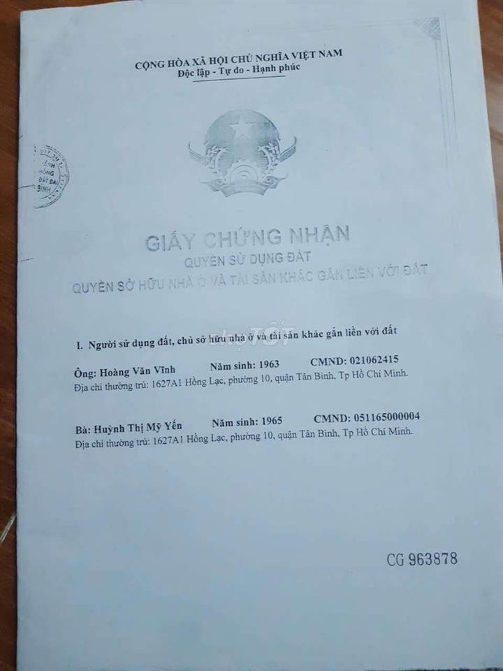 Cần Bán Gấp Nhà Hồng Lạc ngang 4,2 x dài 14 =60m2 Giá 7,1 tỷ TL