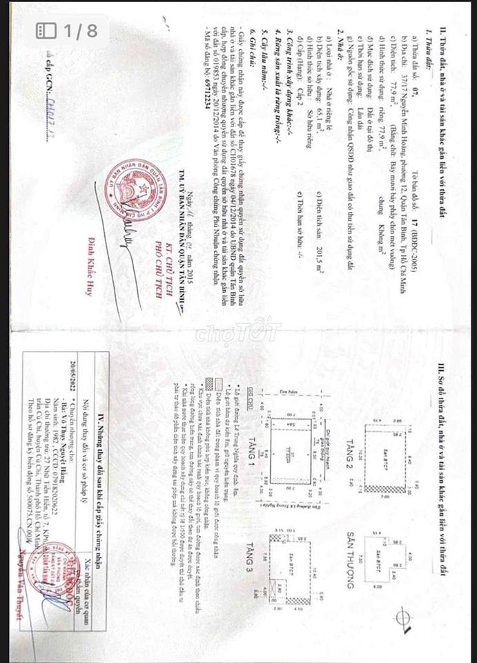 Gia đình cần bán