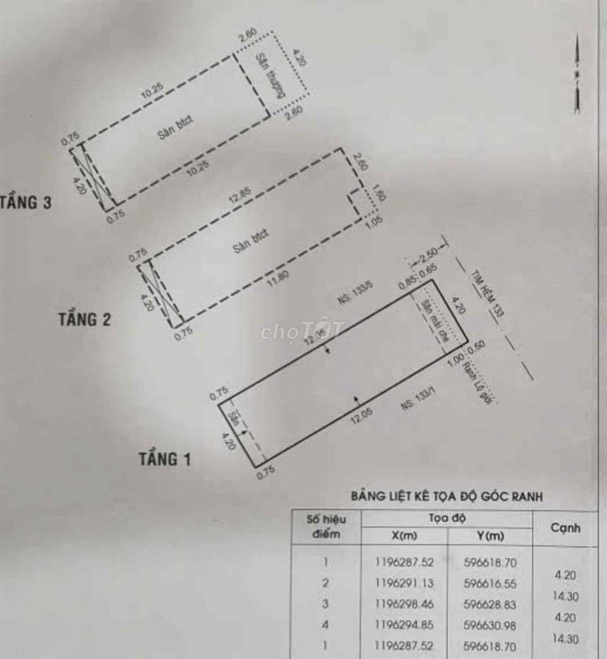 HXH Phạm Văn Bạch Tân Bình 4,2x15 nhà 3 tầng bán gấp 6,7 tỷ