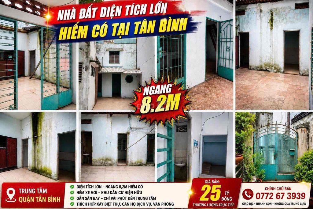 CHÍNH CHỦ BÁN NHÀ ĐẤT VÂN CÔI,  P.7 TÂN BÌNH - DIỆN TÍCH LỚN KHAN HIẾM