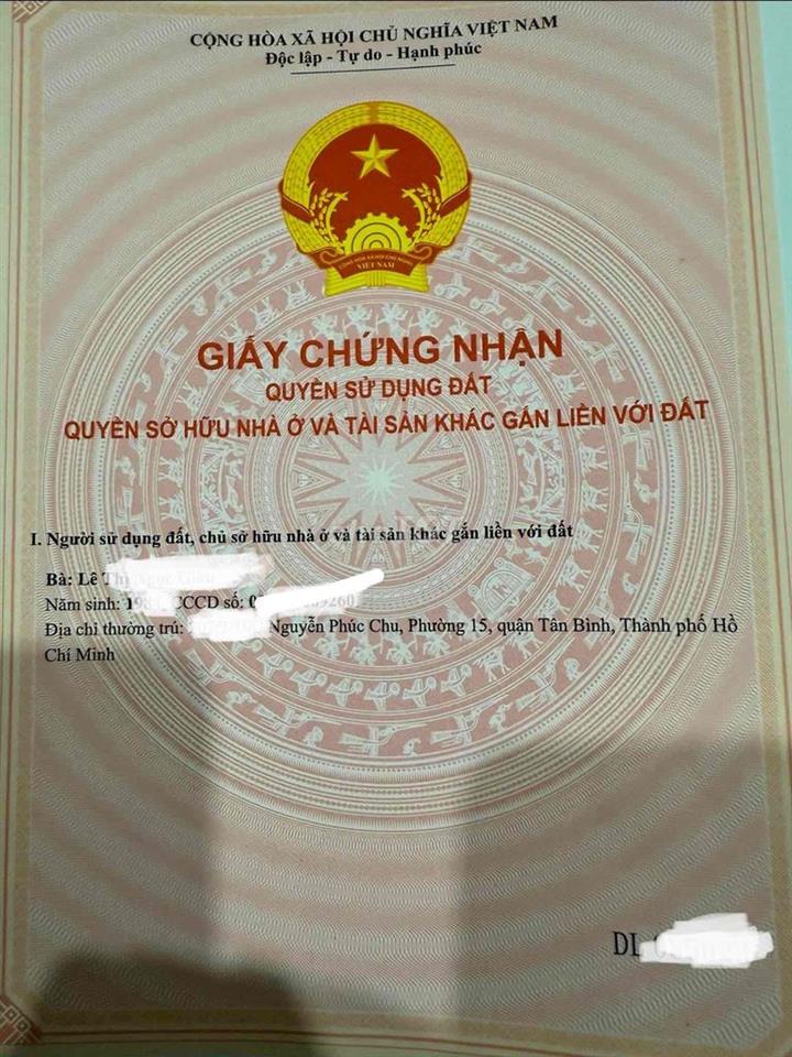 Nhà Mới Xây hẻm xe Ba Gác đường Nguyễn Phúc Chu, phường Tân Sơn ( phư
