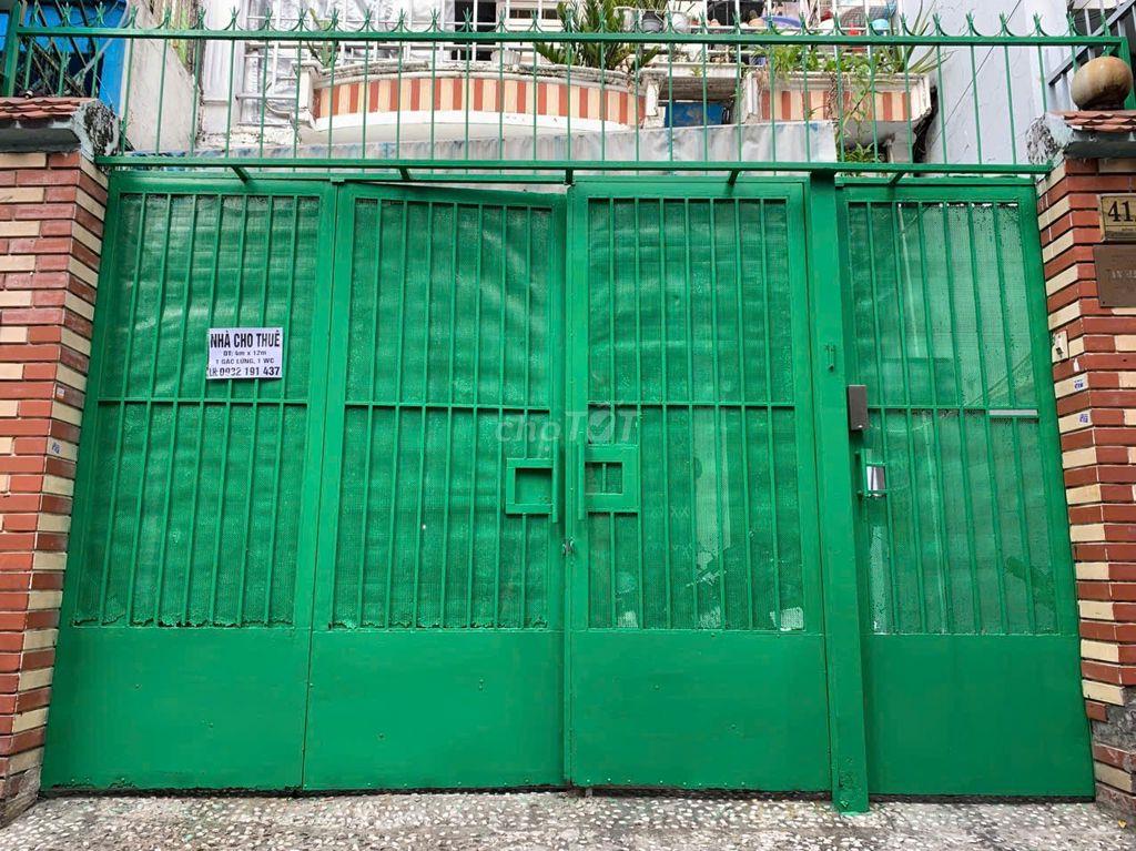 Cho thuê nhà ở đường Đồng Xoài gần chợ Hoàng Hoa Thám DTSD 60m2