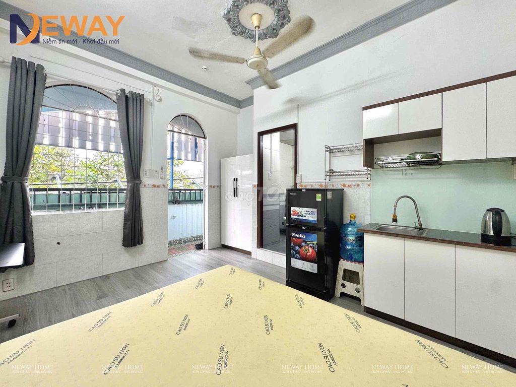 TRỐNG SẴN STUDIO ĐẦY ĐỦ NỘI THẤT NGAY KHU BÀU CÁT CÓ BAN CÔNG THOÁNG