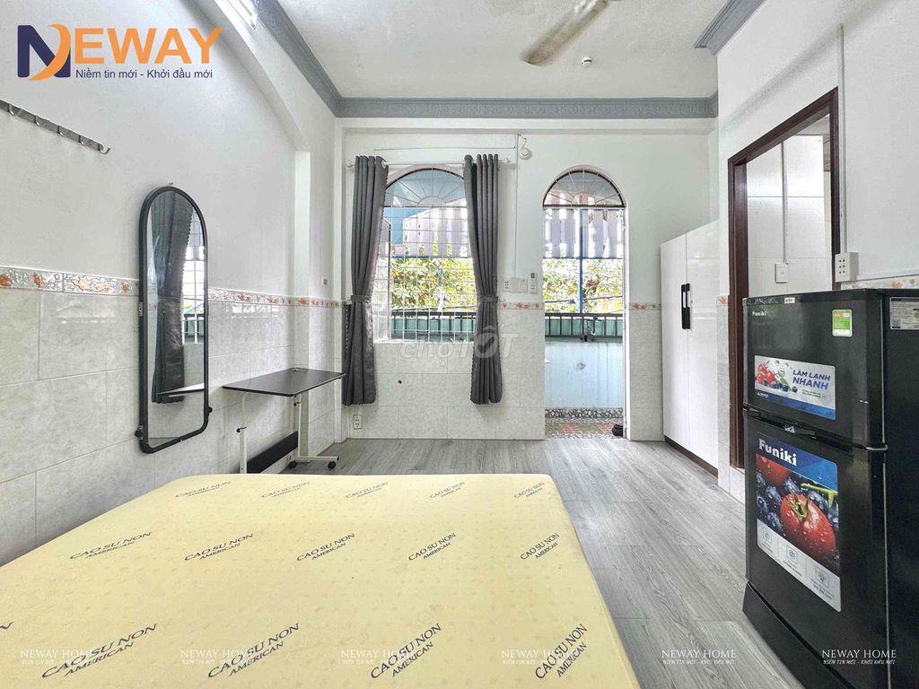 TRỐNG SẴN STUDIO ĐẦY ĐỦ NỘI THẤT NGAY KHU BÀU CÁT CÓ BAN CÔNG THOÁNG
