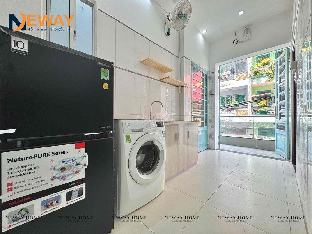 Trống sẵn studio đầy đù nội thất máy giặt riêng-ban công