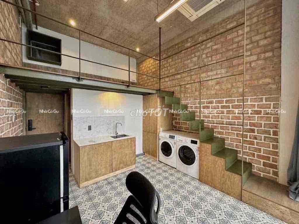 Siêu phẩm Duplex Industrial full nội thất - Có máy giặt sấy riêng, Kín