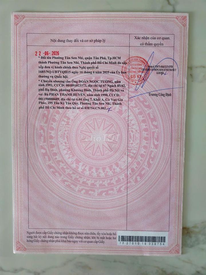 Chính chủ cần bán căn 3PN An Gia Garden - Full nội thất-5tỷ TL