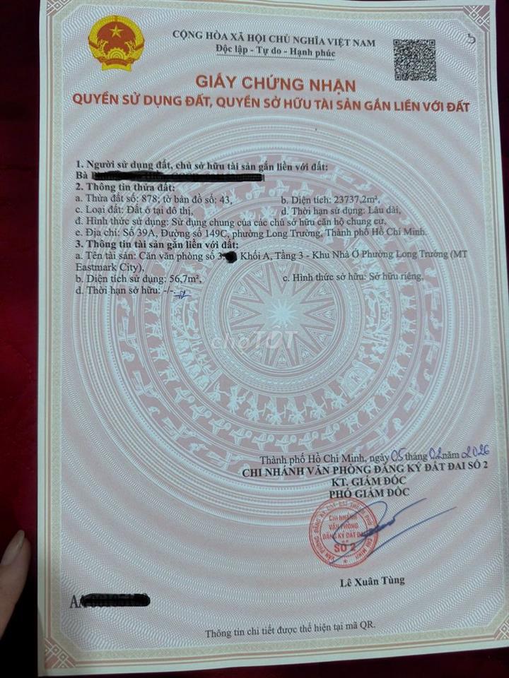 Căn Officetel cao cấp gần 60M sổ lâu dài chỉ hơn 2.5 tỷ