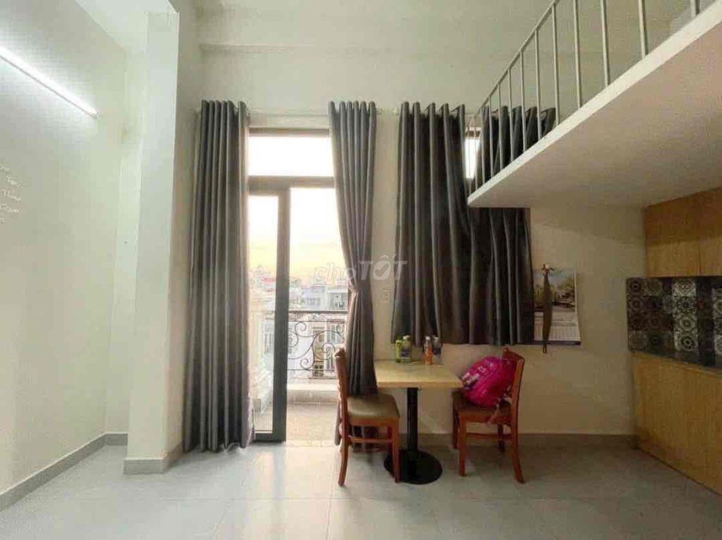 CHÍNH CHỦ CHO THUÊ DẠNG GÁC BAN CÔNG ĐẦY ĐỦ NỘI THẤT XỊN XÒ