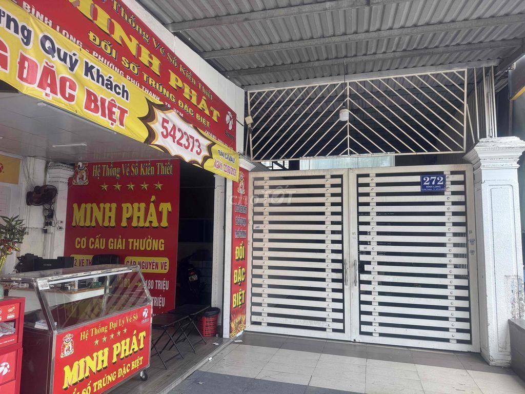 BÁN NHÀ MẶT TIỀN ĐƯỜNG BÌNH LONG P PHÚ THẠNH 145tr/m2