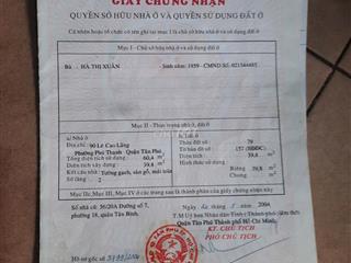 Cần Bán nhà Mặt Tiền Đường Lê Cao Lãng