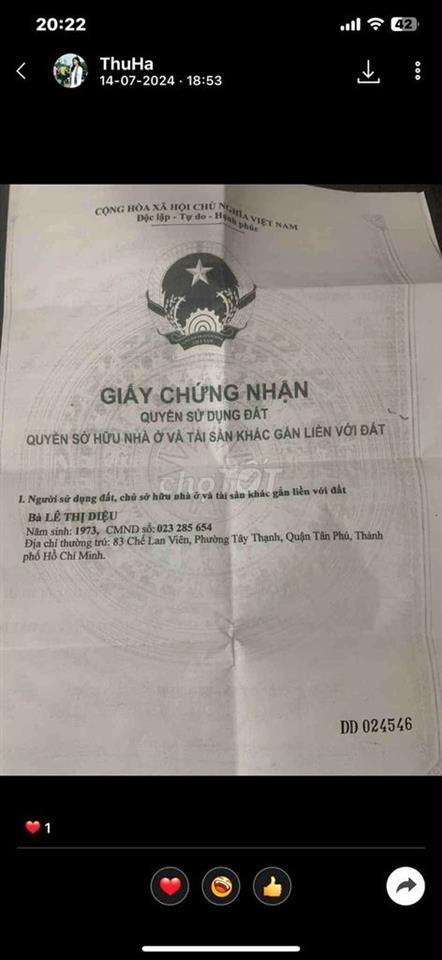 Nhà mặt tiền đường chế lan viên
