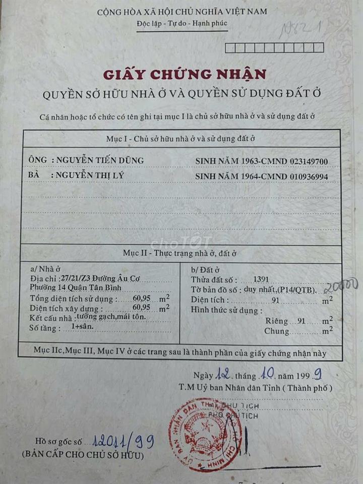 Cần bán gấp nhà nát đã đập đi