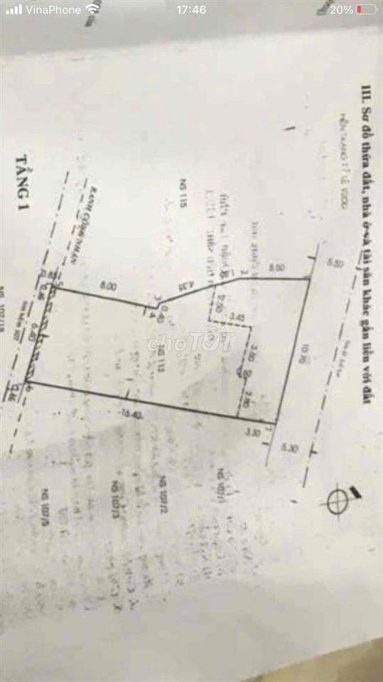 Bán nhà mặt tiền dt 155m2