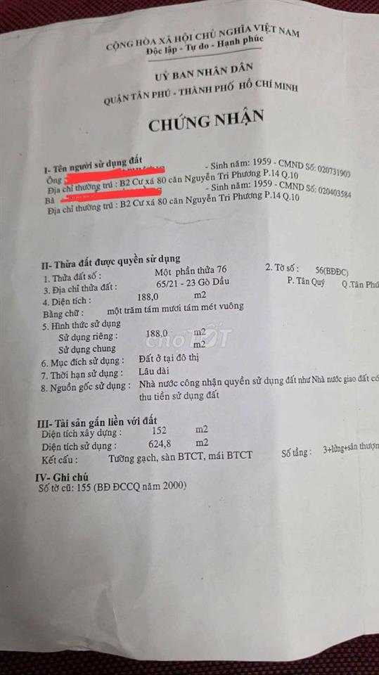 Nhà bán chính chủ